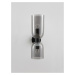 NOVA LUCE nástěnné svítidlo PALMER kouřové sklo černá kovová základna E14 2x5W 230V IP20 bez žár