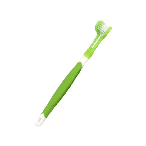 Surtep Zubní kartáček pro psy tříhlavý 17 cm barva Světle Zelená