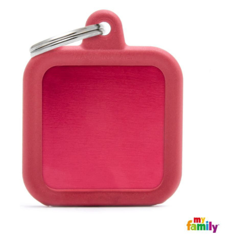 My family známka - Hushtag čtvereček, červená 1 ks (HTA03RED)