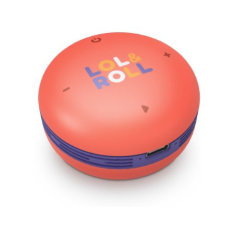 Energy Sistem Lol&Roll Pop Kids Speaker Orange, Přenosný Bluetooth repráček s výkonem 5 W a funk