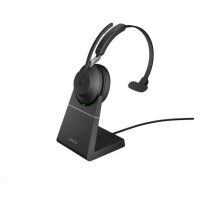 Jabra náhlavní souprava se stojánkem Evolve2 65, Link 380a MS, mono, černá