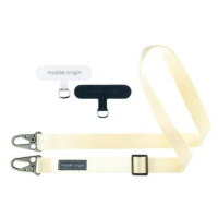 Mobile Origin Lanyard Tape 25mm White 84 - 165cm