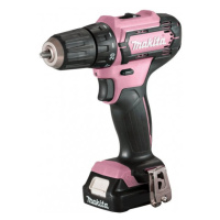 MAKITA DF333DSAP1 růžová aku vrtačka a šroubovák LiIon 12V 2Ah CXT PINK