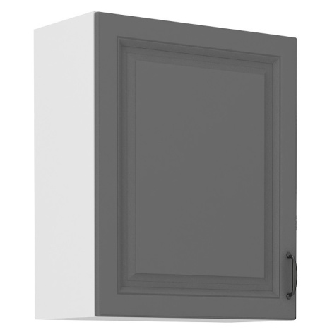 Horní kuchyňská skříňka SOPHIA - šířka 60 cm, šedá / bílá