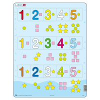 Puzzle MAXI - Čísla 1-5 s grafickými znaky/15 dílků - Larsen