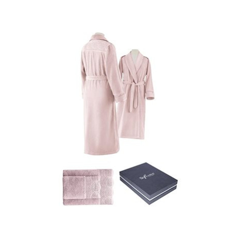 Soft Cotton Dárková sada dámského županu Queen s ručníkem a osuškou, fialová-lila, L