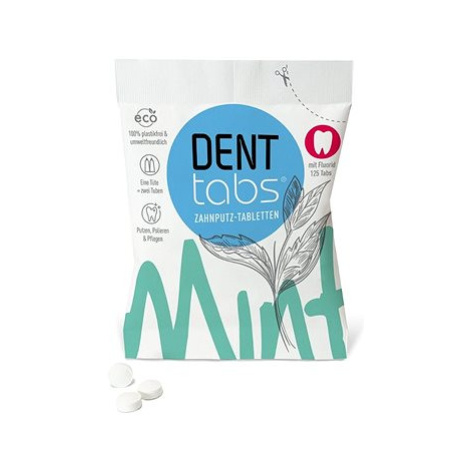 DENTTABS přírodní zubní pasta v tabletách s fluoridem 125 ks
