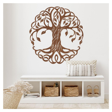 Dekorace na zeď do chodby a ložnice, dřevěný strom života INSPIO