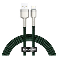 Kabel USB-Lightning Baseus Cafule, 2,4 A, 1 m (zelený)