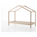 Domečková dětská postel z borovicového dřeva v přírodní barvě 90x200 cm DALLAS – Vipack