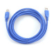 Gembird CABLEXPERT kabel USB A-B 3m 3.0, modrá - CCP-USB3-AMBM-10