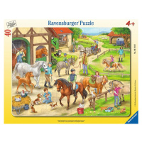 Ravensburger puzzle 061648 Na koňské farmě 40 dílků