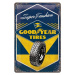 Plechová cedule Super Cushion - Good Year Tires, (20 x 30 cm)