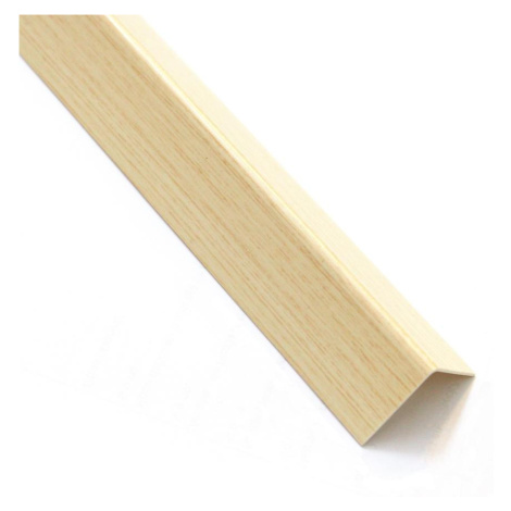 Rohový Profil Samolepící PVC Světlé Dřevo 19,5x19,5x1000