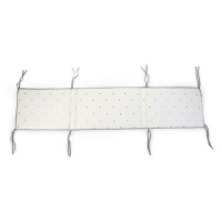 CHILDHOME - Mantinel do postýlky 35x170cm Jersey Gold Dots