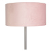Stojací lampa z oceli s růžovým odstínem 50 cm - Simplo