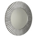 Sapho PRIDE kulaté zrcadlo v dřevěném rámu ø 90cm, stříbrná