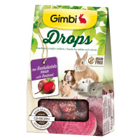 Gimbi Drops Snack  s červenou řepou 50 g