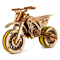 Dřevěný model Mechanické 3D Motorbike Puzzle MotoCross Wooden.City