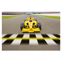 Fotografie open-wheel single-seater racing car Racecar Crossing, David Madison, 40x26.7 cm