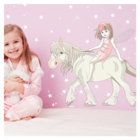 Samolepky do dětského pokoje - Kůň a hvězdy