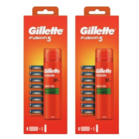 Gillette Fusion 16 ks dle kusů: 16 ks náhradních hlavic  2 gely Fusion ZDARMA