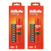 Gillette Fusion 16 ks dle kusů: 16 ks náhradních hlavic  2 gely Fusion ZDARMA