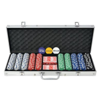 Shumee Poker set 500 žetonů hliník