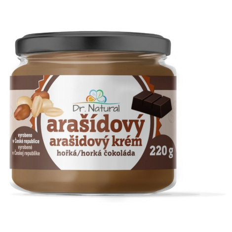 Dr.Natural Arašídový krém s hořkou čokoládou 220g Dr. Natural