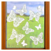 10dílný obraz na okno "Motýli"