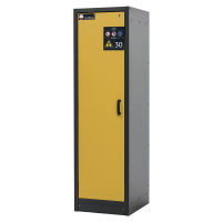 asecos Ohnivzdorná skříň na nebezpečné látky, typ 30, 1 dveře, šířka 564 mm, zlatožlutá