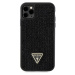 Guess Rhinestones Triangle Metal Logo kryt pro iPhone 11 Pro černý