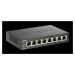 D-Link DGS-1008P 8-port Gigabit Desktop Switch, 4 porty jsou PoE+, PoE budget 68W