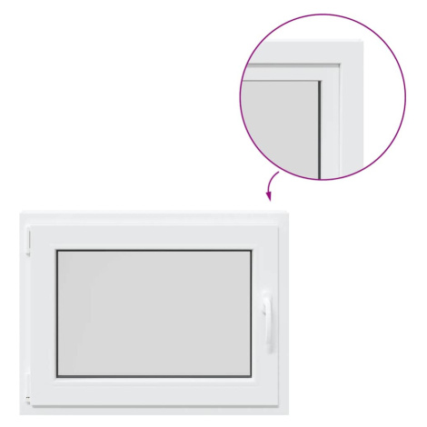 vidaXL Sklepní okno "RISOR" 80x60 cm Sklopné&Otočné DIN levé Bílé