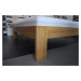 Oak´s Dubová postel Corso 4 cm masiv, rustik moření - 200x200 cm