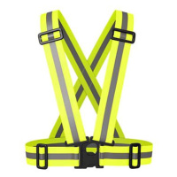 RT-VEST-X05, elastická, sportovní, nastavitelné popruhy, zapínání na přezku, žlutá