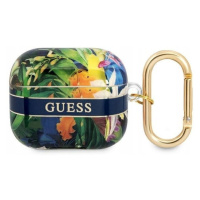 Guess Flower Strap – Pouzdro Airpods 3 (modré)