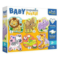 TREFL - Dětské progresivní puzzle - Safari