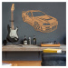 Dřevěný obraz auta - Nissan GT-R Skyline
