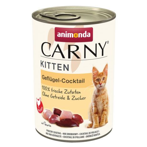 Animonda Carny Kitten drůbeží koktejl 24× 400 g