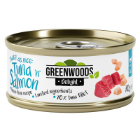 Greenwoods Delight filet z tuňáka s lososem 6 x 70 g
