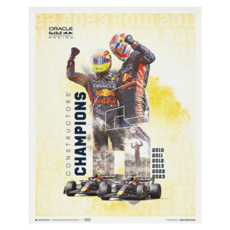 Umělecký tisk Oracle Red Bull Racing - F1® World Constructors' Champions - 2023, (40 x 50 cm) Automobilist