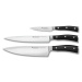 Wüsthof Wüsthof - Sada kuchyňských nožů CLASSIC IKON 3 ks černá