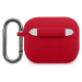 Pouzdro Lacoste Liquid Silicone Glossy Printing Logo pro Airpods 3, red