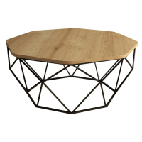 Hanah Home Konferenční stolek Diamond 90 cm dub
