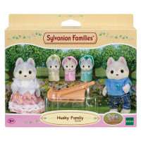 Sylvanian families 5636 rodina husky s trojčaty