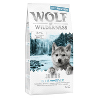 Wolf of Wilderness Junior „Blue River“ – kuře z volného chovu a losos - 12 kg