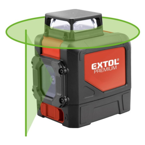 EXTOL PREMIUM 8823307 křížový samonivelační laser zelený liniový