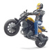 Bruder 63053 BWORLD Motorka Ducati Scrambler s jezdcem