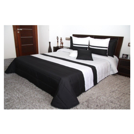 Přehoz na manželskou postel černo bílé barvy Šířka: 260 cm | Délka: 240 cm